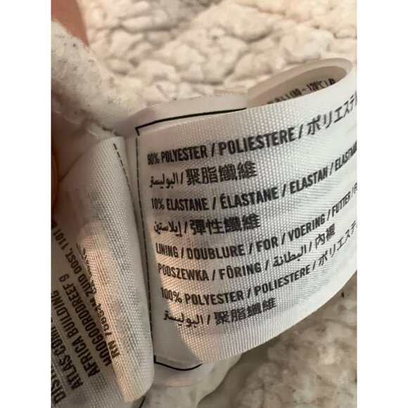 Hollister Grey All Weather Collection Sherpa Lined Hooded Winter Coat Medium - Picture 7 of 8